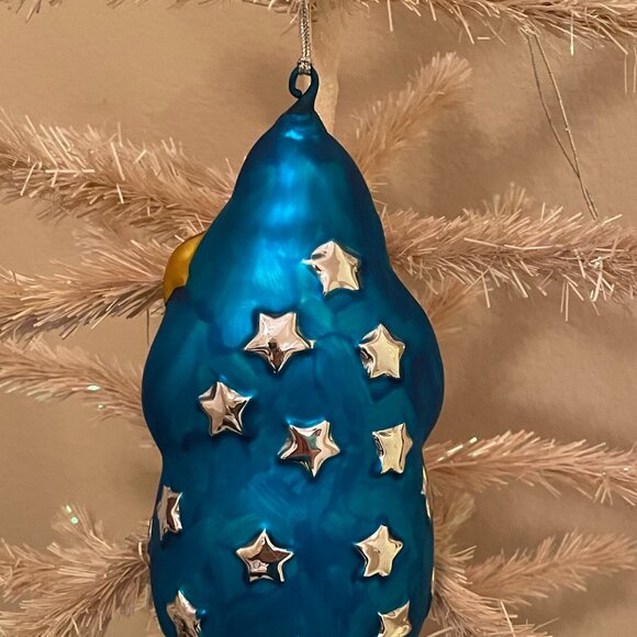 Vintage Department 56 Mercury Glass Starry Santa Holiday Christmas Ornament - Picture 5 of 5